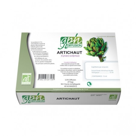 GPH DIFFUSION Artichaut Bio | 20 ampoules