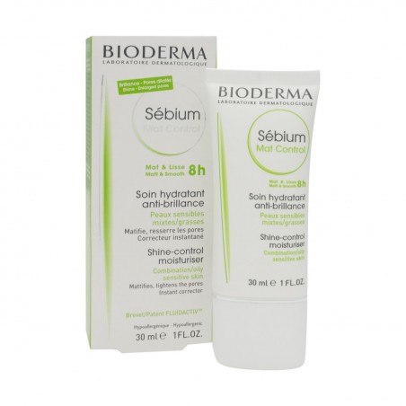 BIODERMA SEBIUM mat control soin hydratant anti-brillance | 30 ml