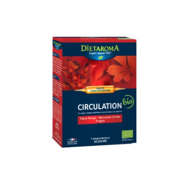 DIETAROMA CIRCULATION boite 20 ampoules DIETAROMA CIRCULATION boite 20 ampoules