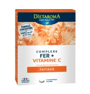 DIETAROMA complex Fer + Vitamine C boite 30 comprimés