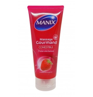 MANIX gel de massage Gourmand Fraise | 200 ml